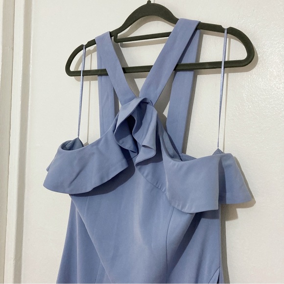 Keepsake the Label Illusion Midi Dress Cornflower Blue Size L NWT - Picture 5 of 12